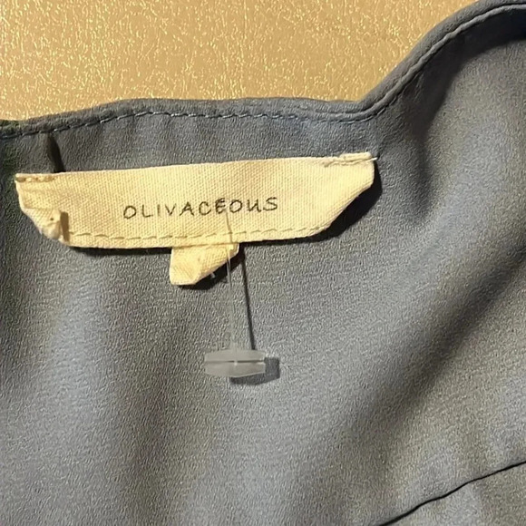 Olivaceous Blue Long Sleeve Blouse S - Picture 6 of 9
